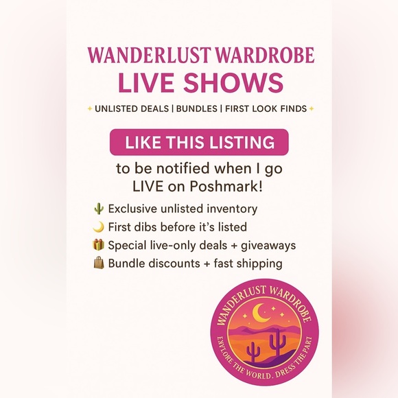 📣WANDERLUST WARDROBE LIVE SHOW📣 - Picture 1 of 1